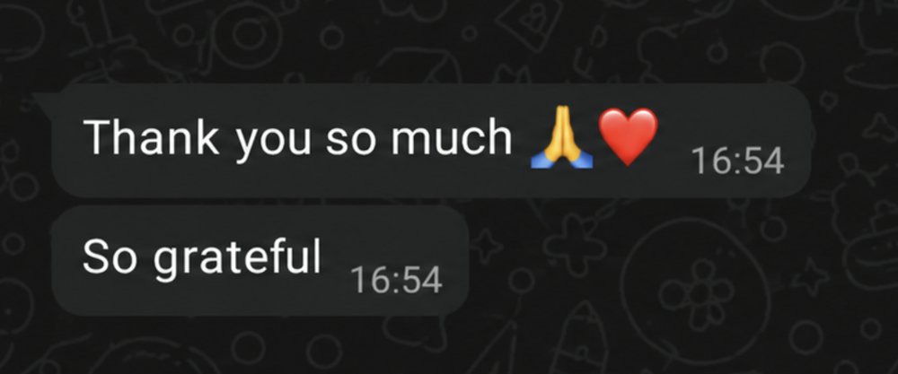 Customer message 1