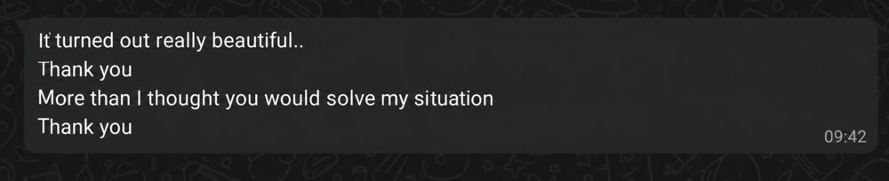 Customer message 3